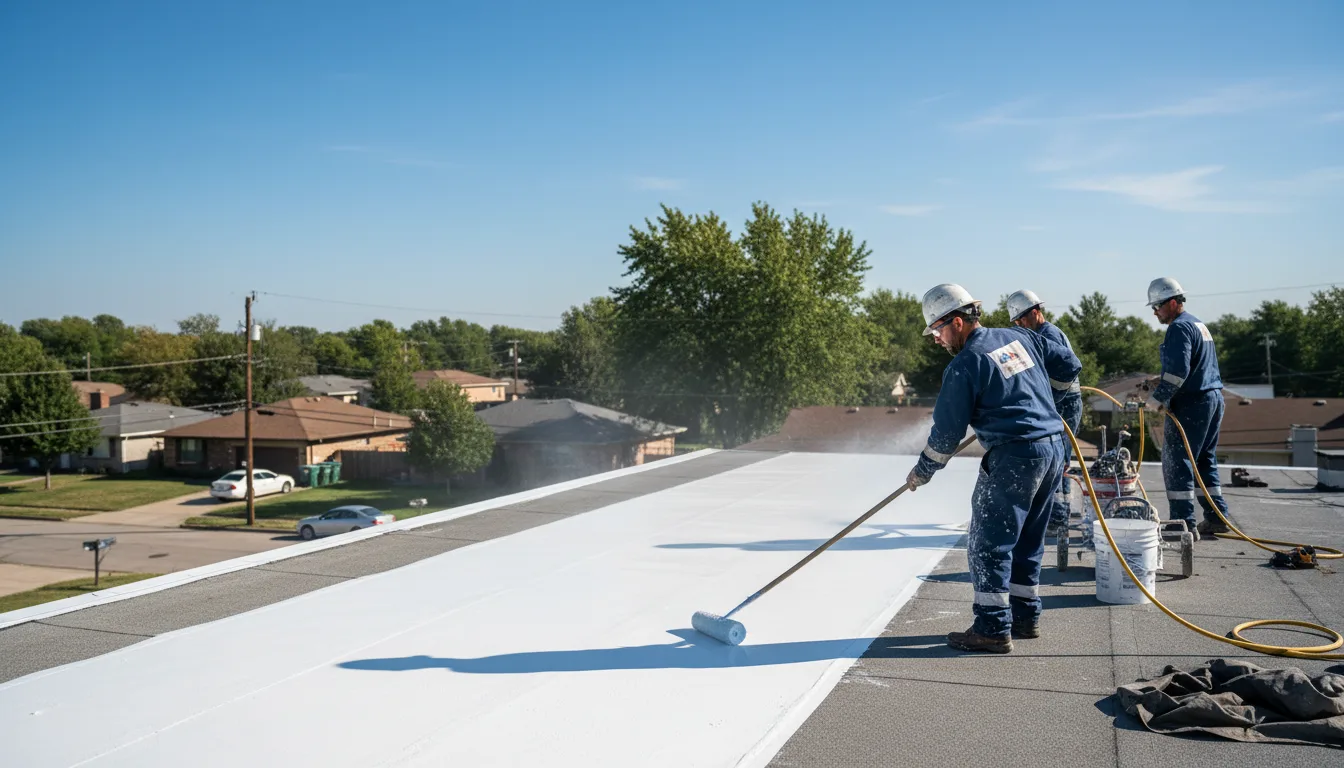 Commercial roof coating in Hungerford, TX near me